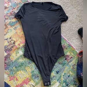 Express Black Body Contour Bodysuit